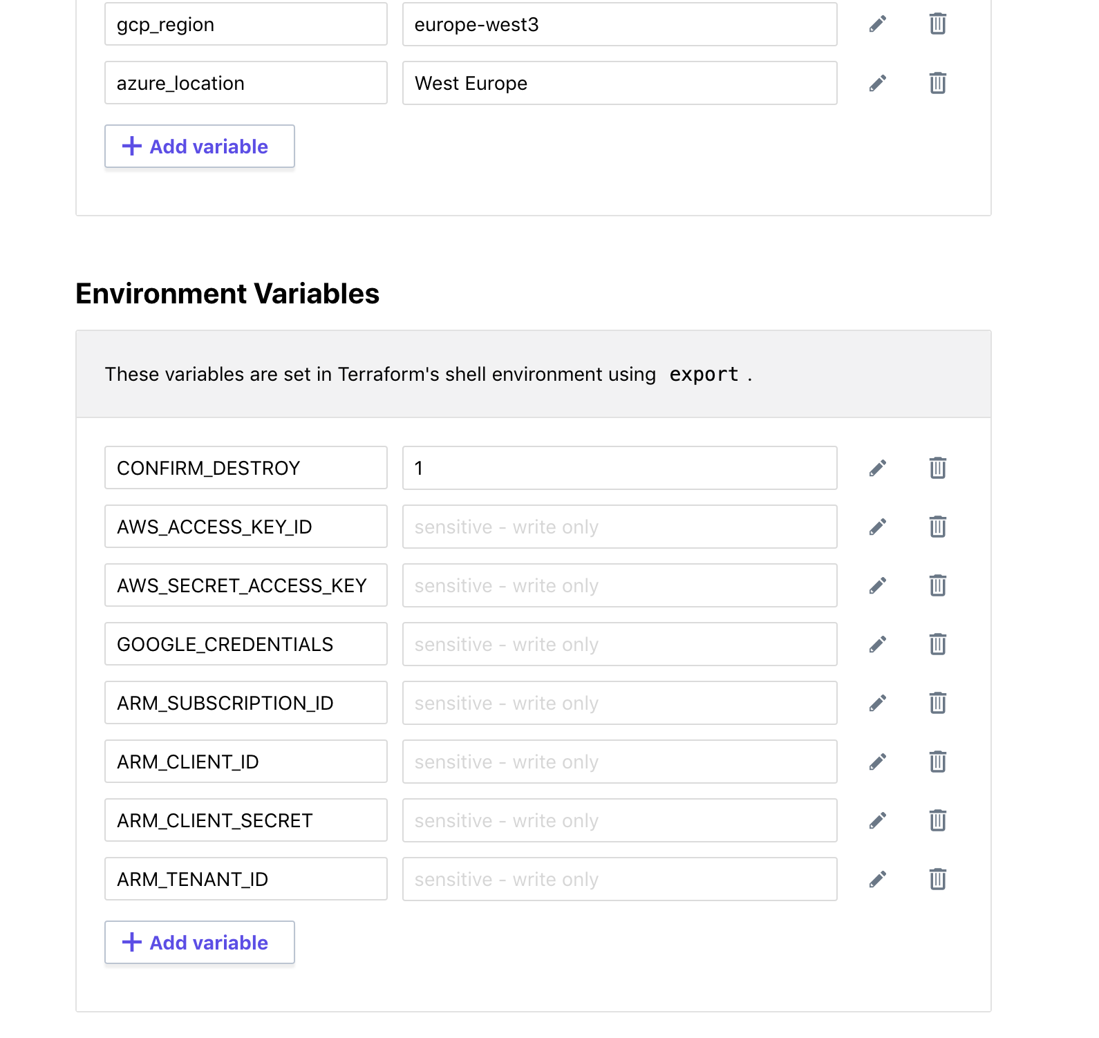 Azure Variables