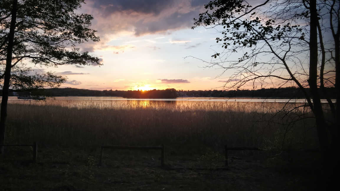 Sun Setting over a lake