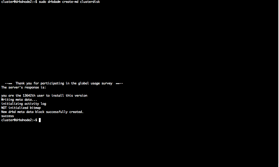 Create DRBD Metadat Disk