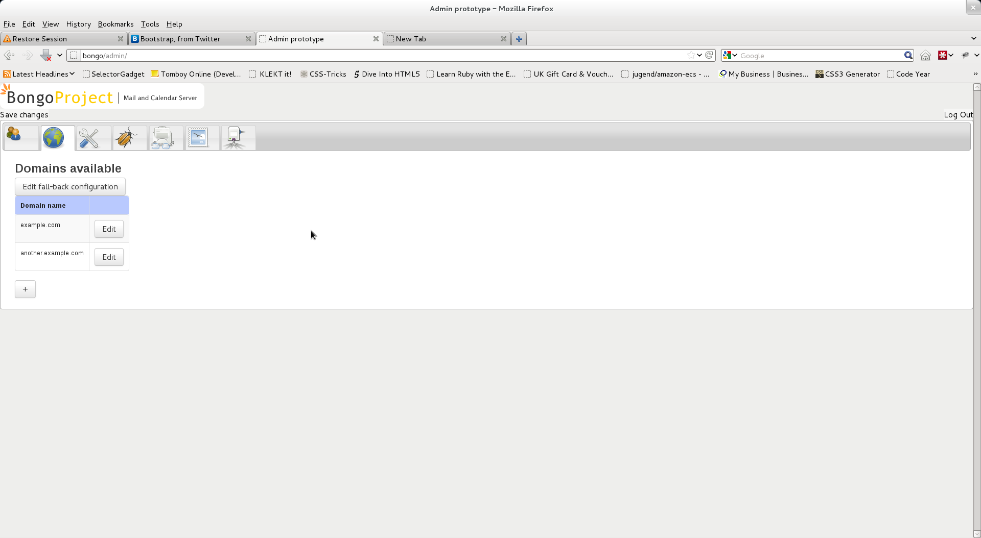 Domains Pane