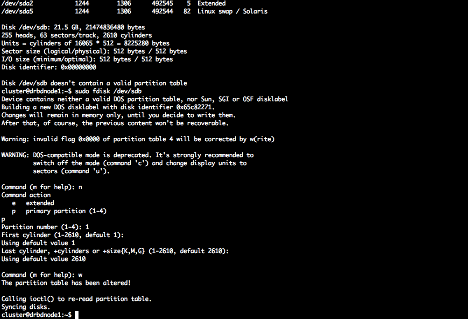 fdisk -l complete
