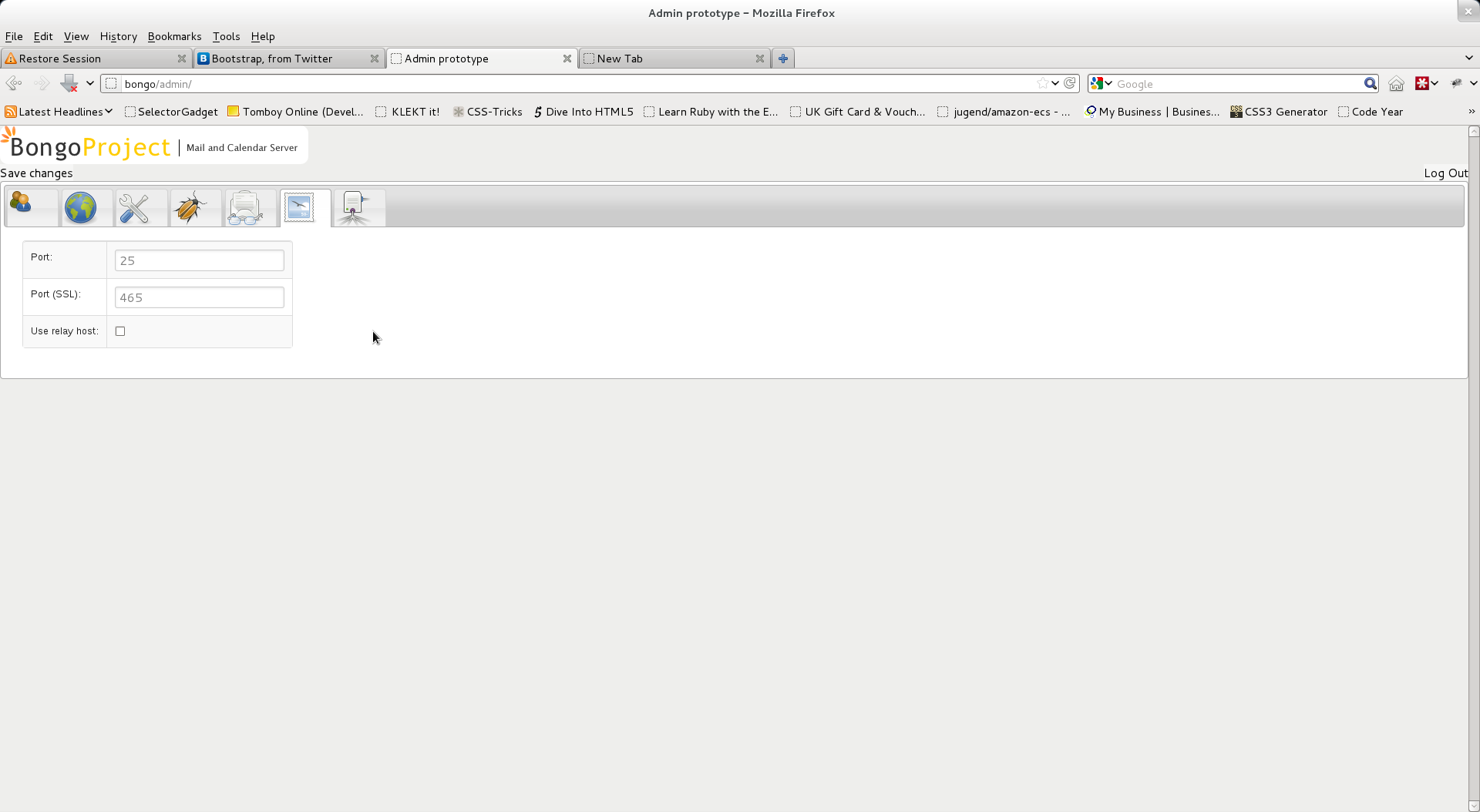 SMTP Pane
